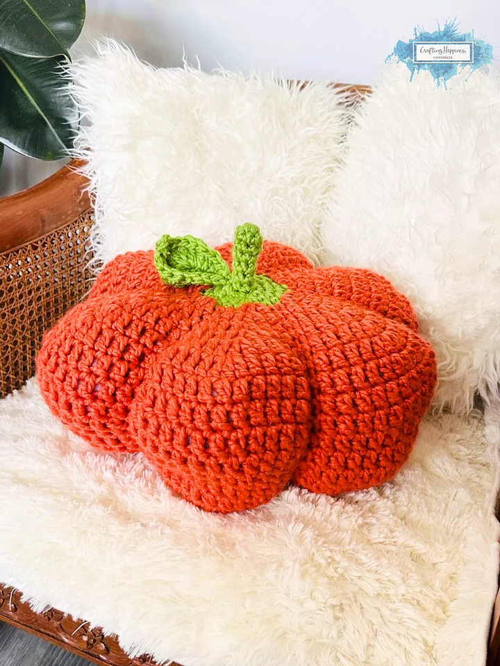 No Sew Crochet Pumpkin Pattern | 4 Sizes, Fall Decor (PDF Pattern) product image (2)