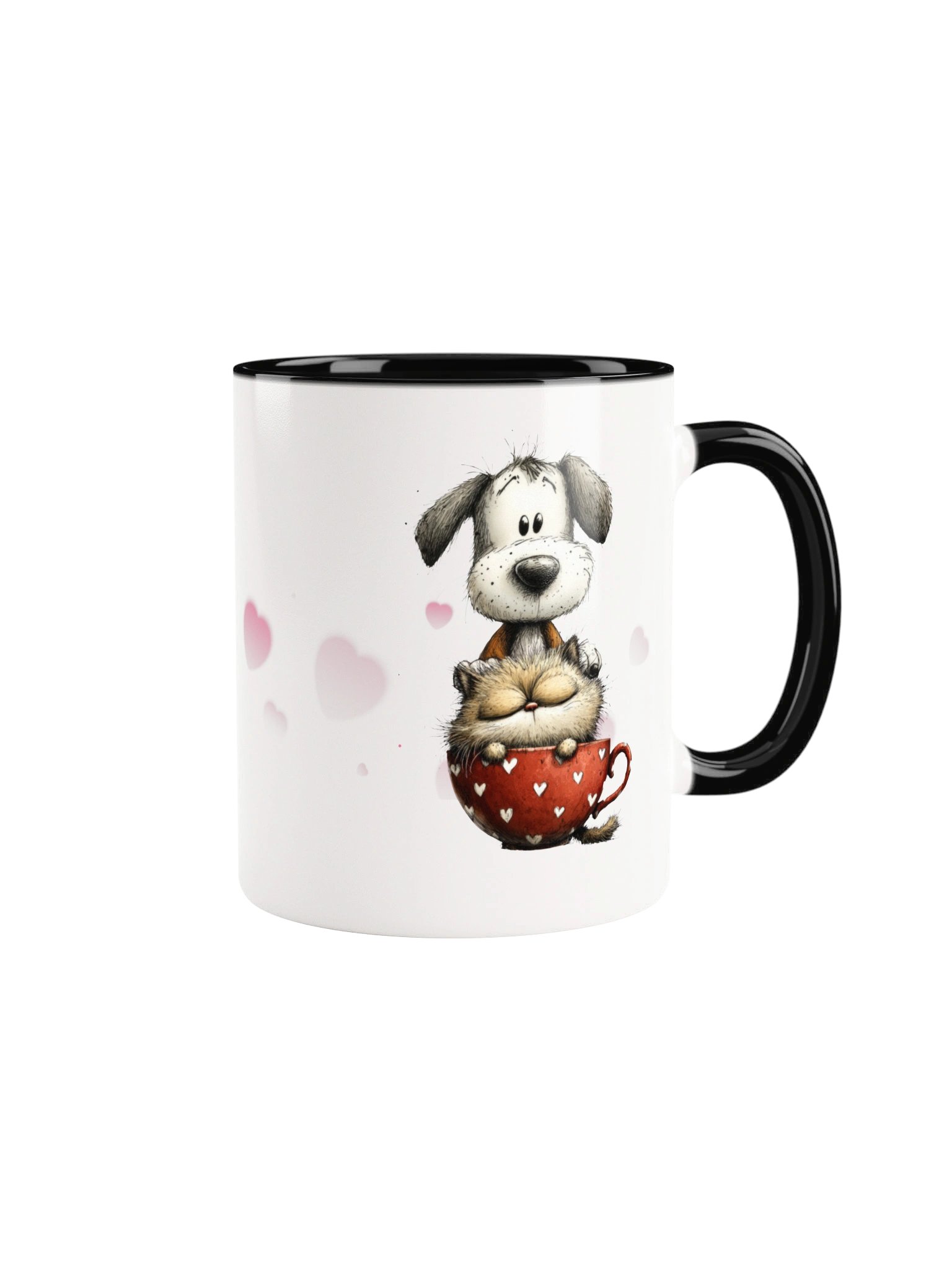 Dog And Cat Love Accent Mug product image (1)