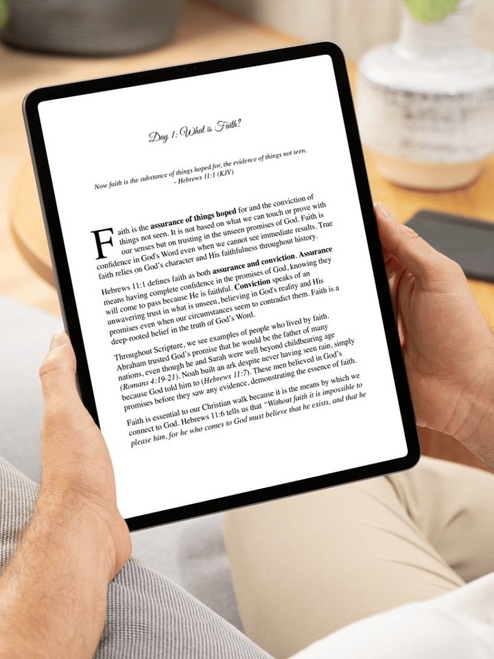 FREE | Walking in Faith: A 30-Day Bible Study for Spiritual Growth | Instant E-Book Download product image (2)