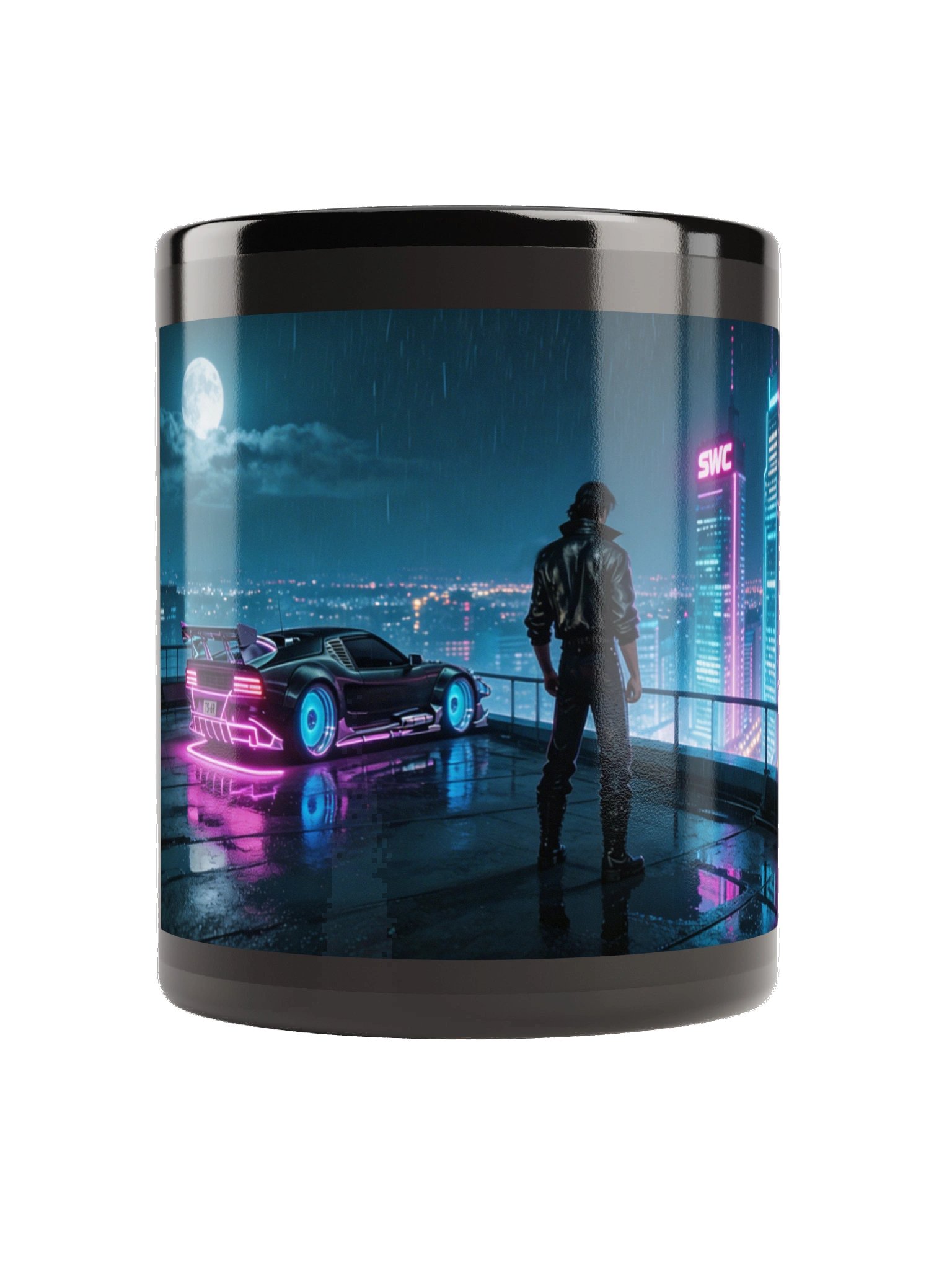 Tony Stallone | TS-69 Rooftop | Black Glossy Mug product image (2)