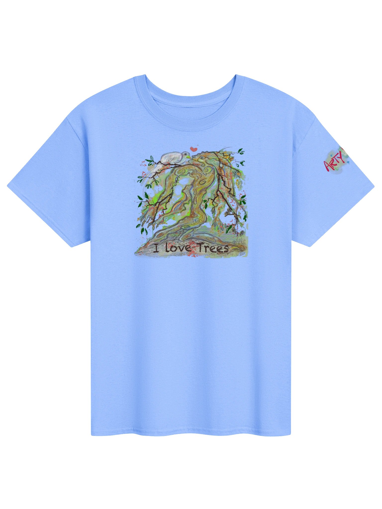 ArtyWear Tee of the Month - Aug '26 'I Love Trees' product image (1)