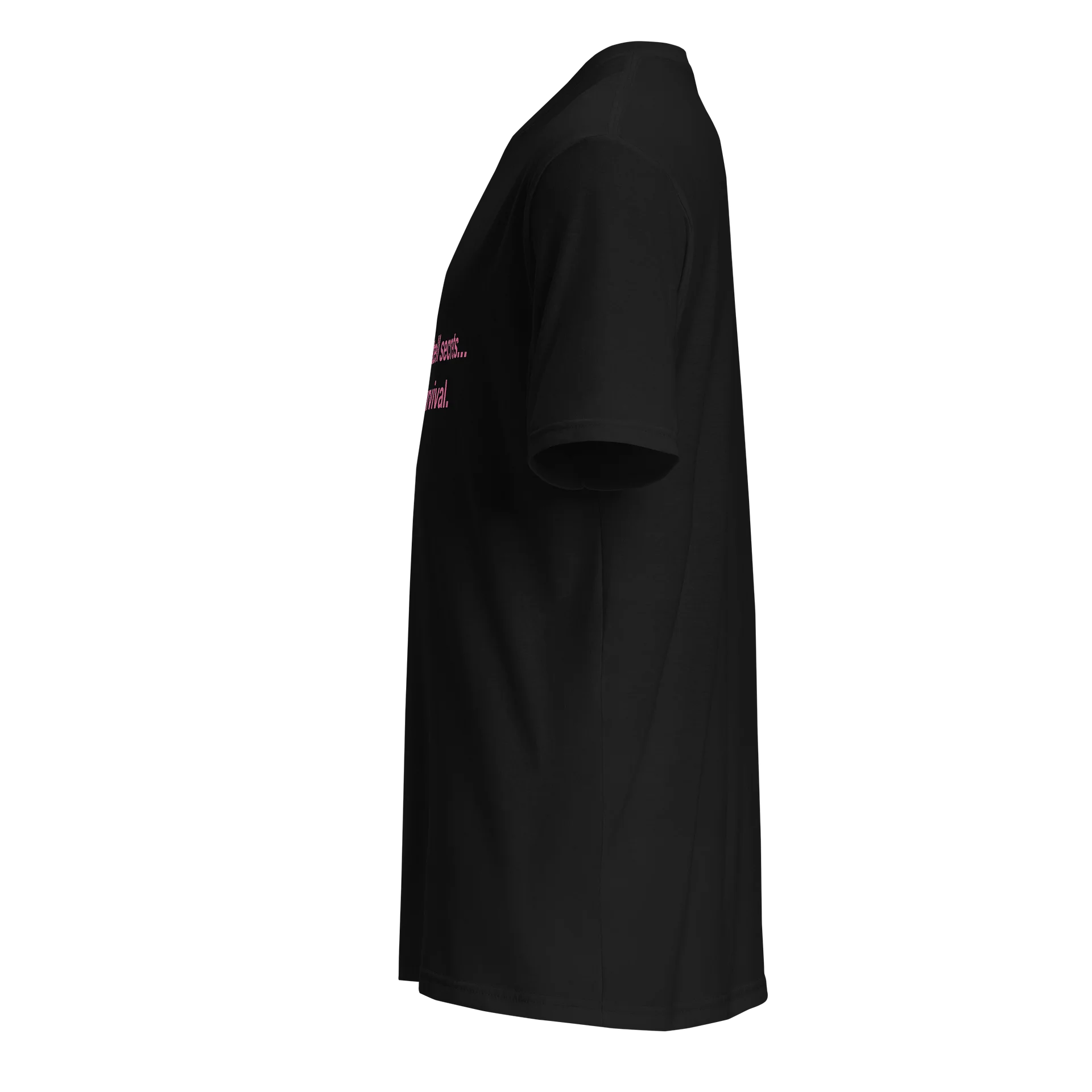 Her Scars Don’t Tell Secrets — Black & White T‑Shirt product image (6)