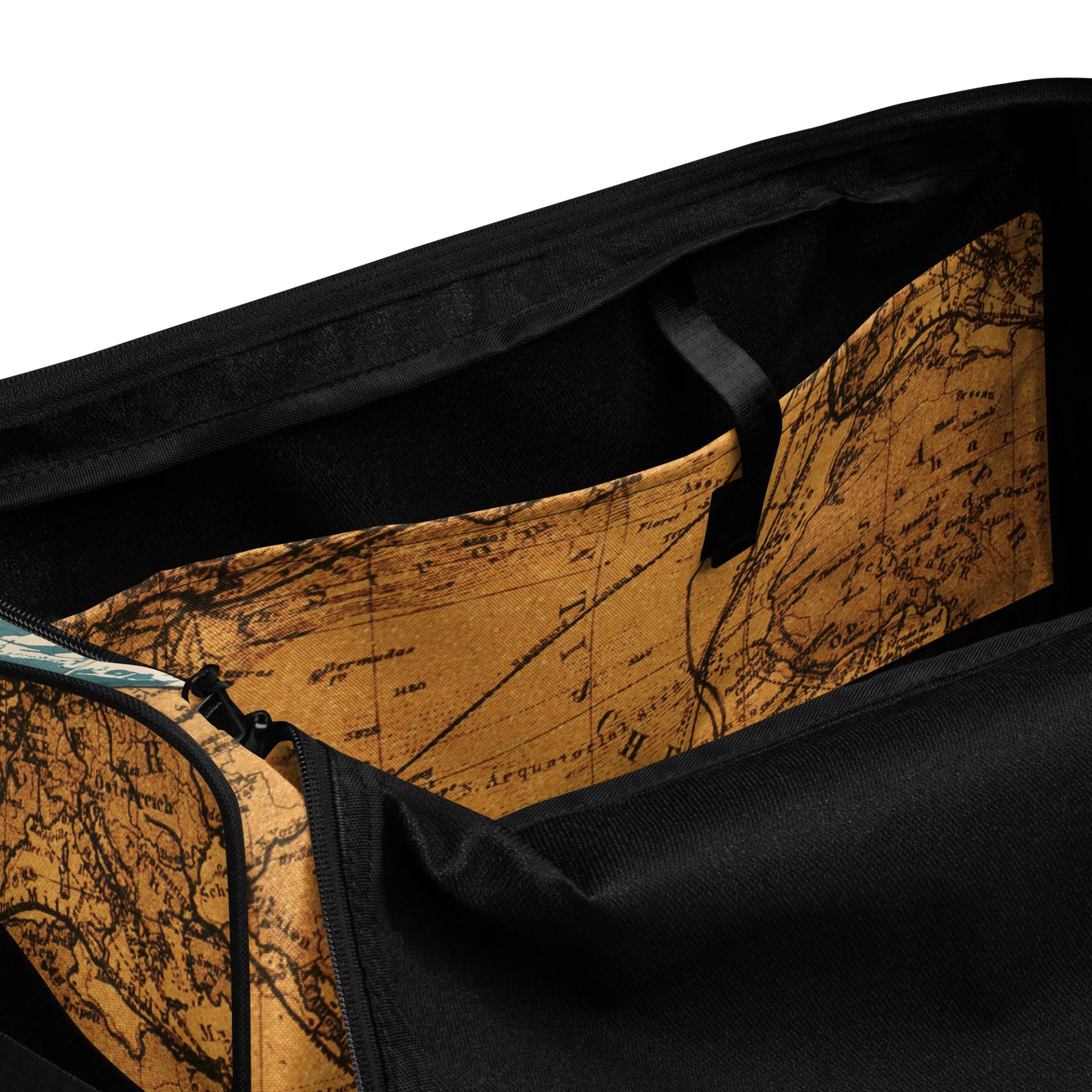 Vintage Americas Map All-Over Duffle Bag product image (6)