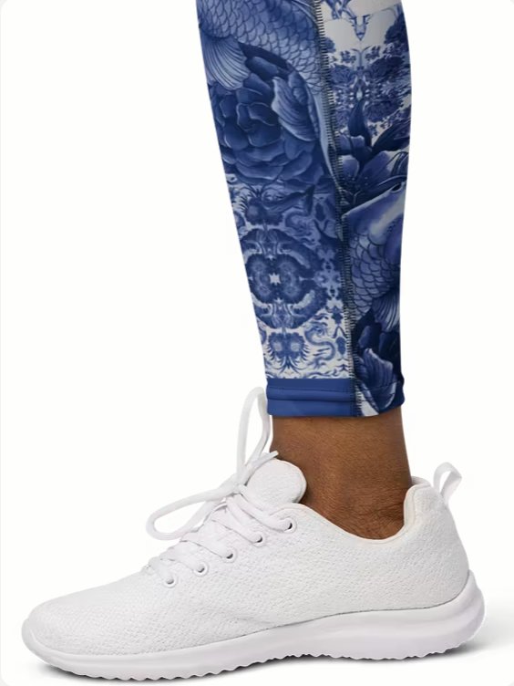 Koi and Mist-Porcelain yoga leggings product image (8)