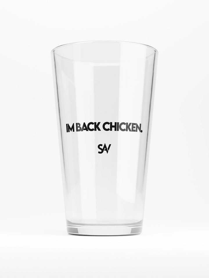 Im Back Chicken - Glass Tumbler product image (1)