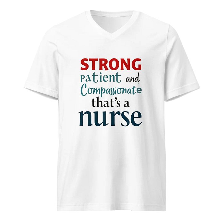 STRONG Nurse V-Neck T-Shirt product image (1)