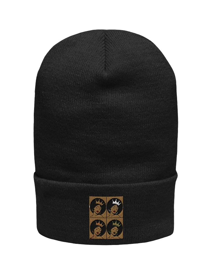 Poised Princess Crowned Afro Pop Cuffed Beanie product image (4)