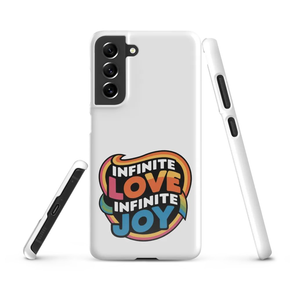 Infinite Love Infinite Joy Snap Case for Samsung (White) product image (1)