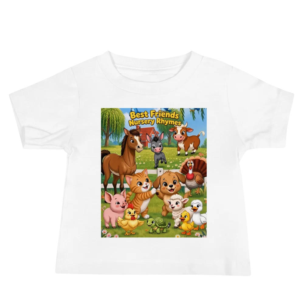 Best Friends Nursery Rhymes Farm Animal Baby T-shirt product image (2)