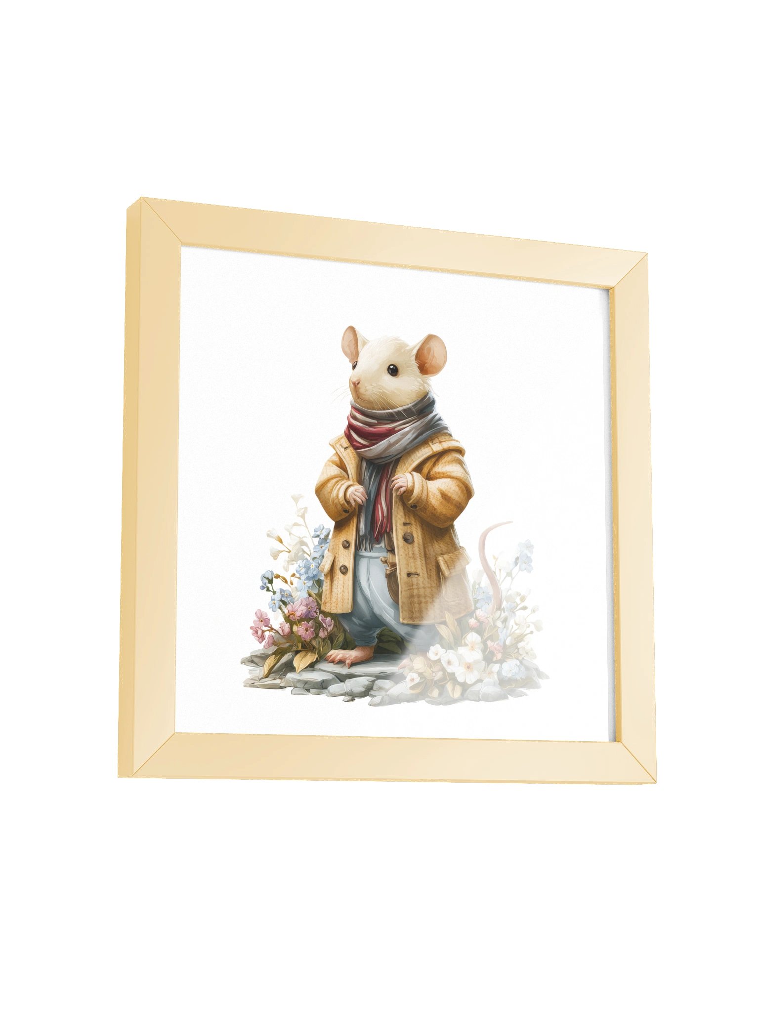 Gentle Horizon — The Path Remembers Mouse Framed Art Print (10x10") product image (7)