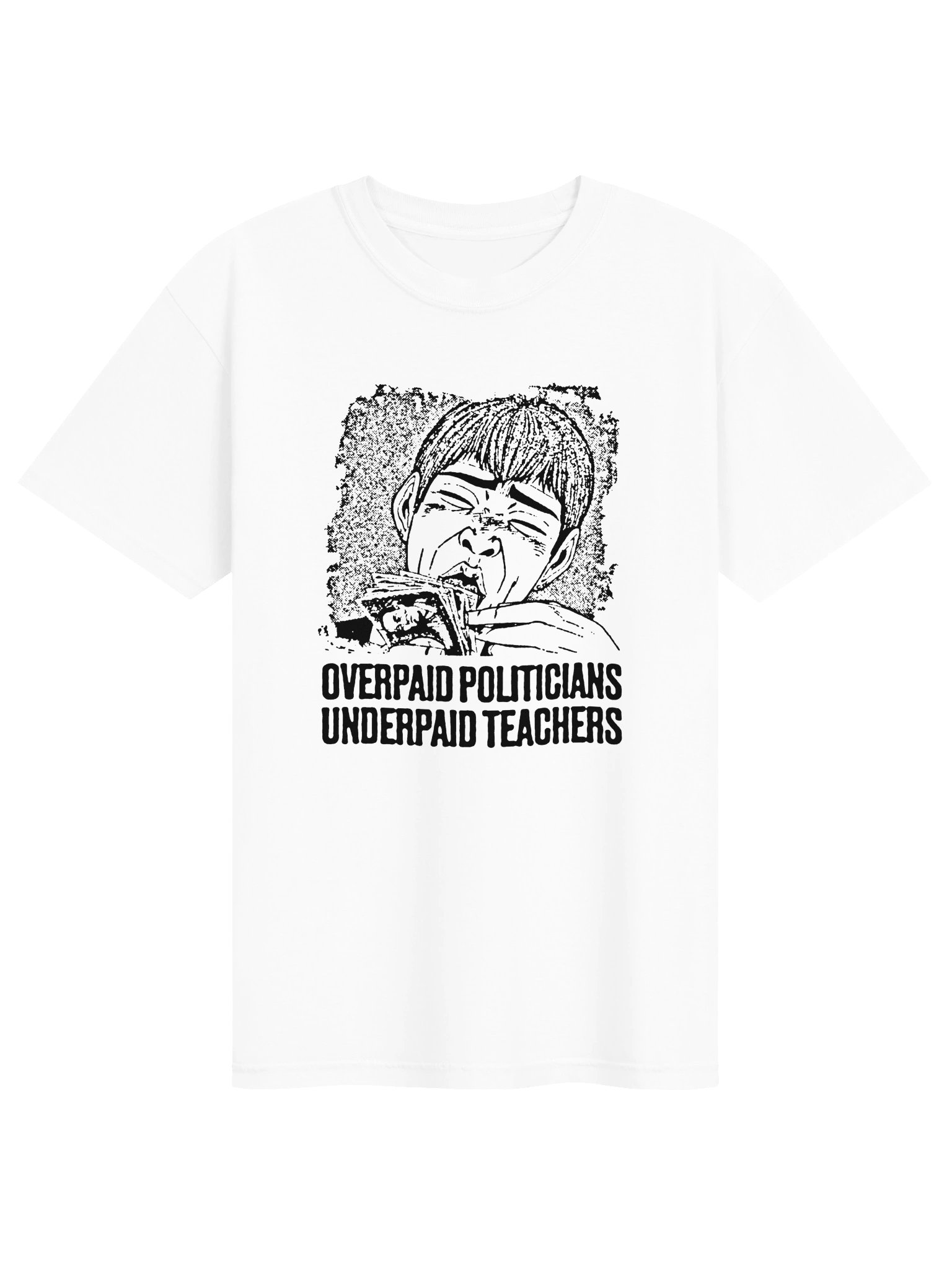 OVERPAID ! T-shirt. white vers. product image (1)