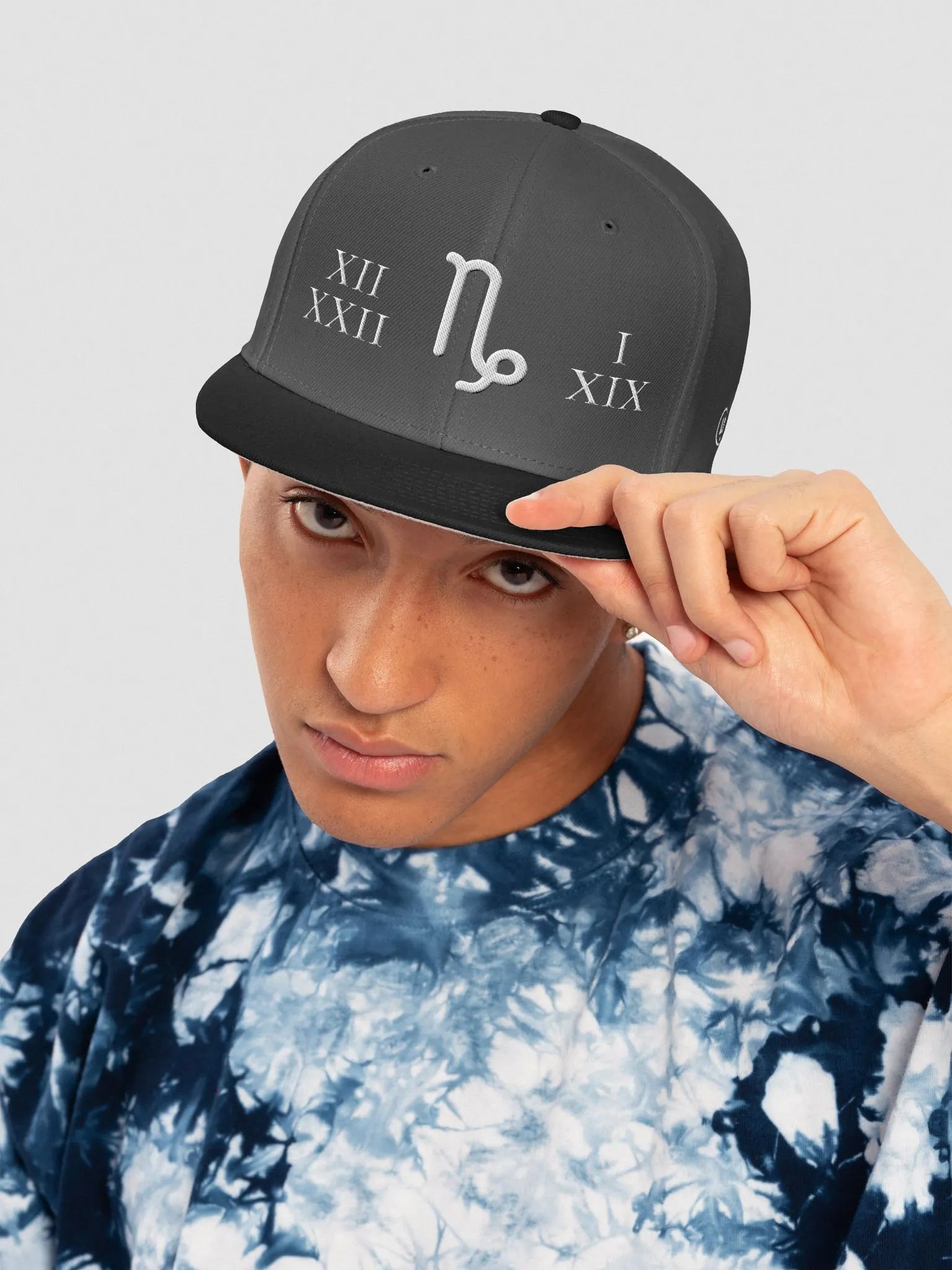 Capricorn Zodiac Sign "Climb" : Peaks of Ambition Snapback Cap product image (5)