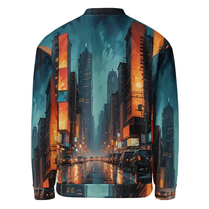 Abstract City 2 Bomber Jacket product image (2)