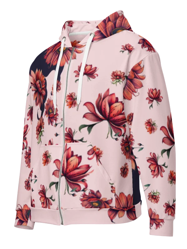 Flower thoughts-Recycled Unisex Zip Hoodie product image (8)
