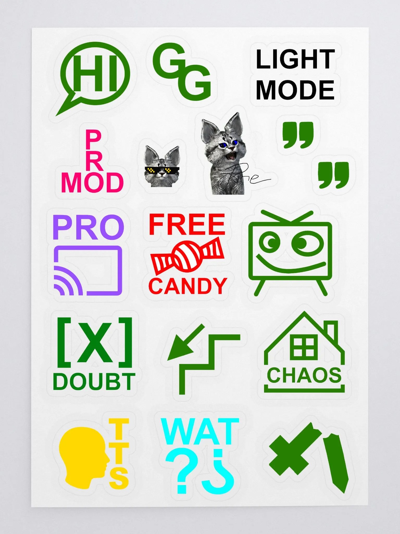 PineBranch Chaos stickers product image (1)