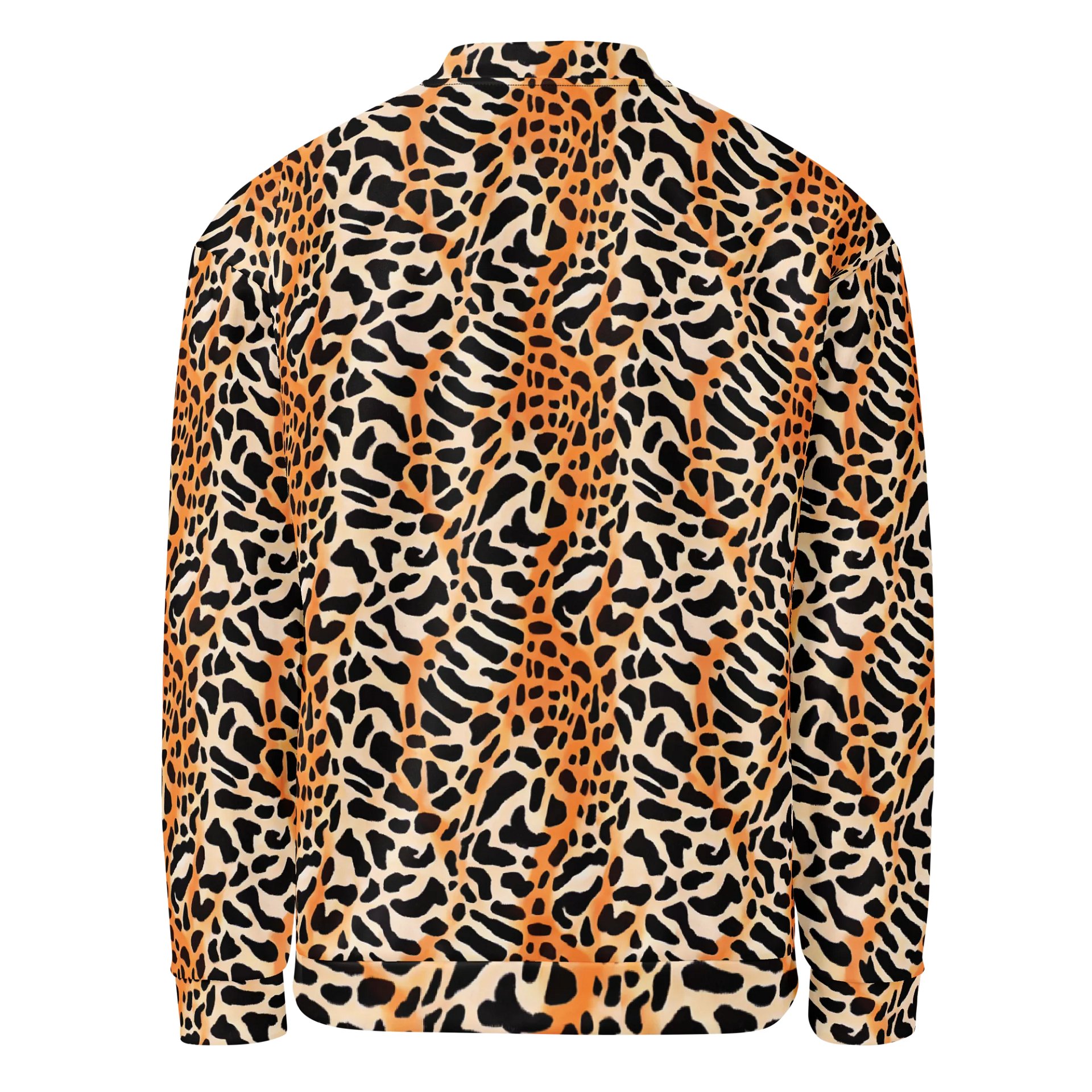 Orange Giraffe Bomber Jacket product image (2)