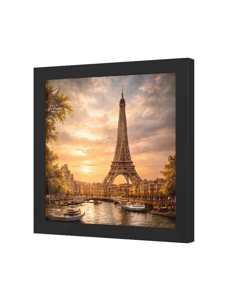 Goldenes Paris: Eiffelturm im Sonnenuntergang Vibrant Museum-Quality Matte Poster product image (24)