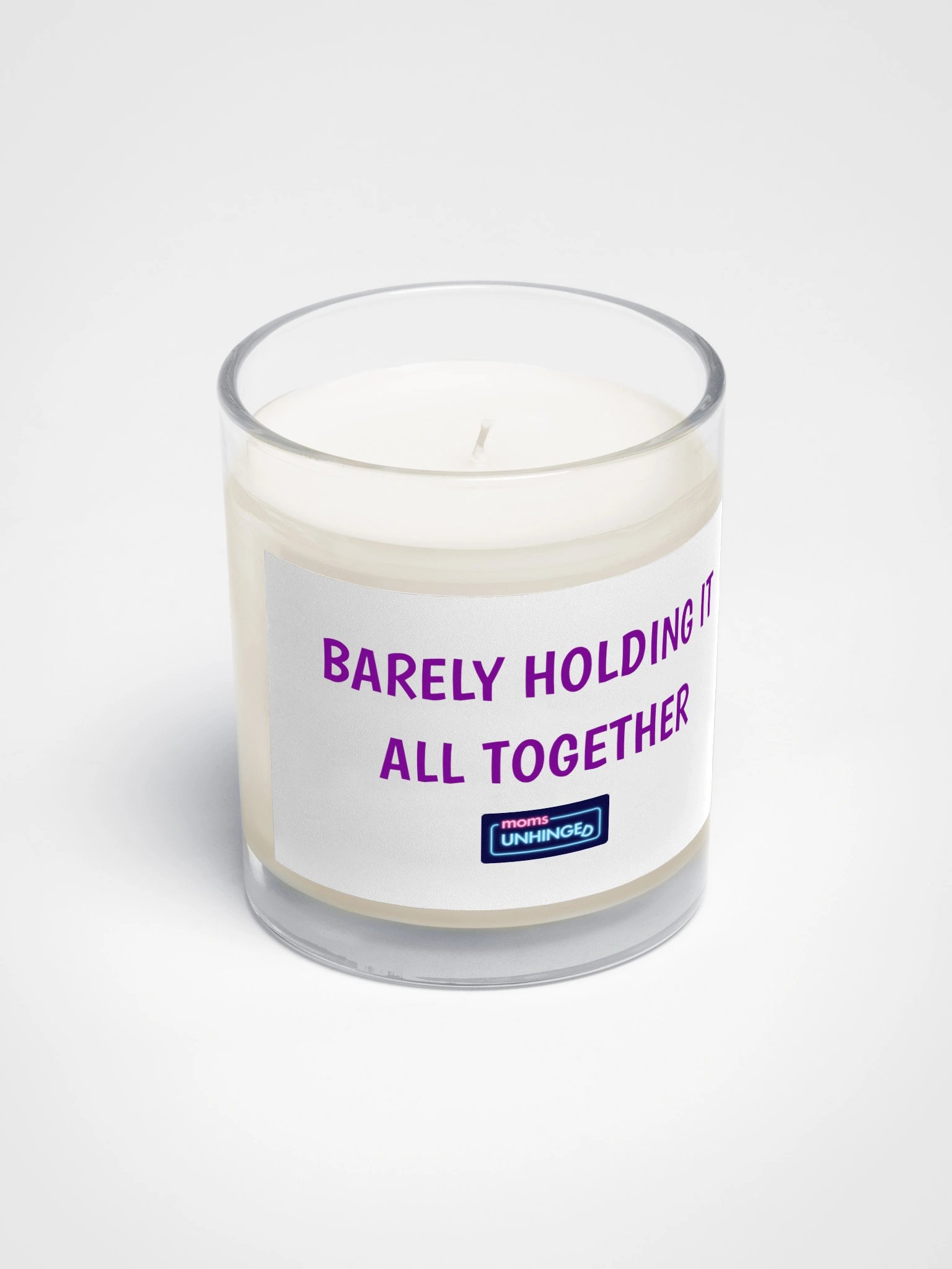 Moms Unhinged Candle - Barely product image (2)