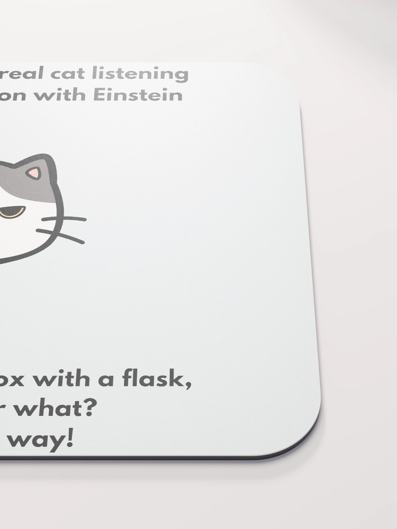 Unimpressed Cat Peek Mouse Pad product image (5)
