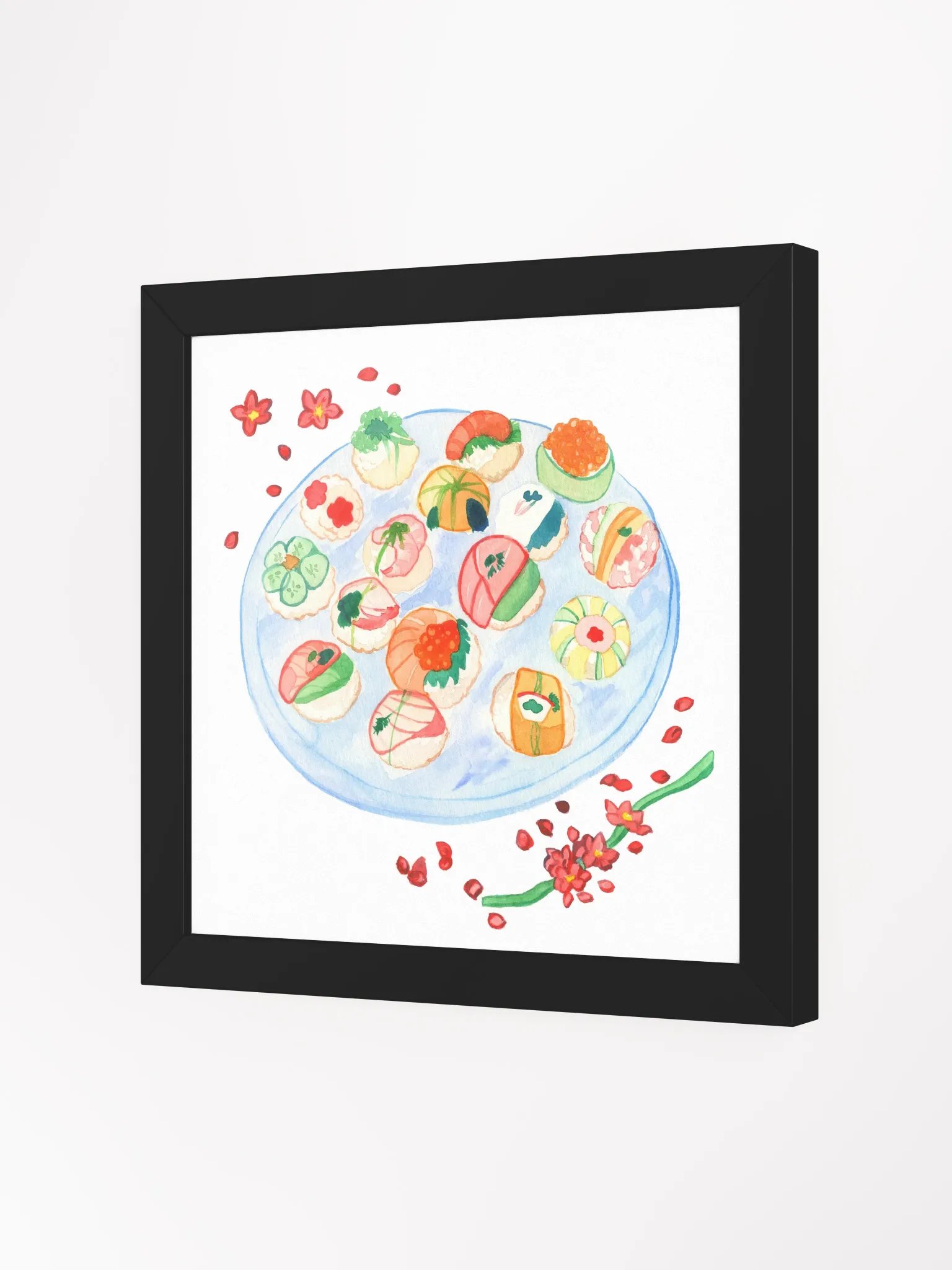 Cherry Sushi Framed Print product image (10)