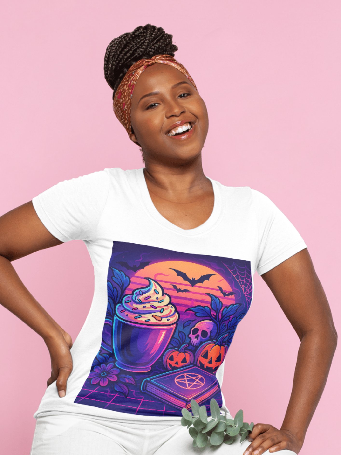 Spooky Halloween Prompt Guide – 4+ Creative MidJourney Prompts (Anime, Cyberpunk, Art Nouveau, Synthwave & More) product image (6)