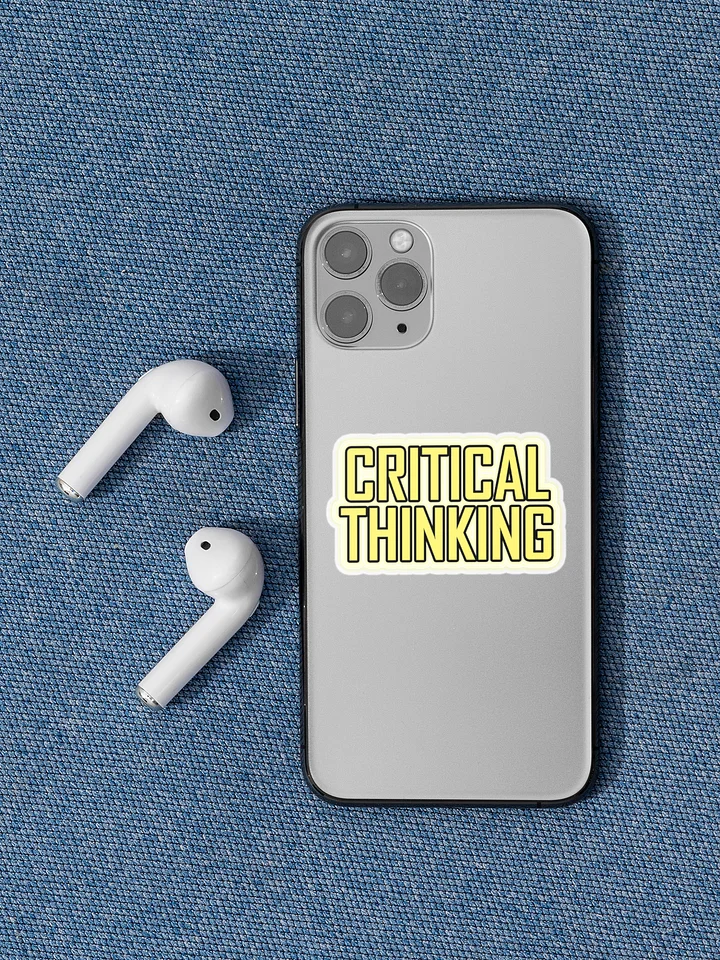 Promote Critical Thinking Now Sticker - Political Vinyl Decal product image (2)