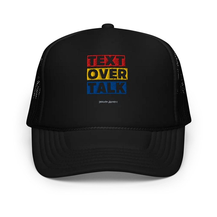 Text Over Talk Trucker Hat product image (1)