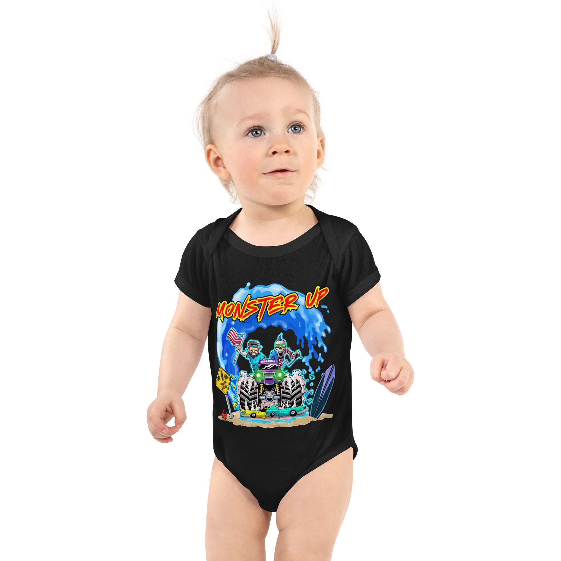 MONSTER UP : Rabbit Skins Baby Short Sleeve Bodysuit product image (1)