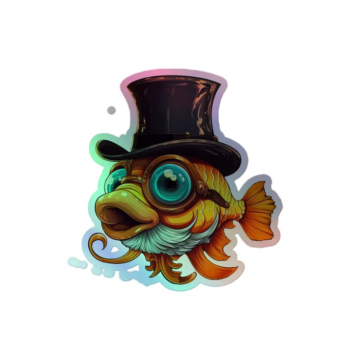 Holographic Sucky Fish Sticker product image (2)