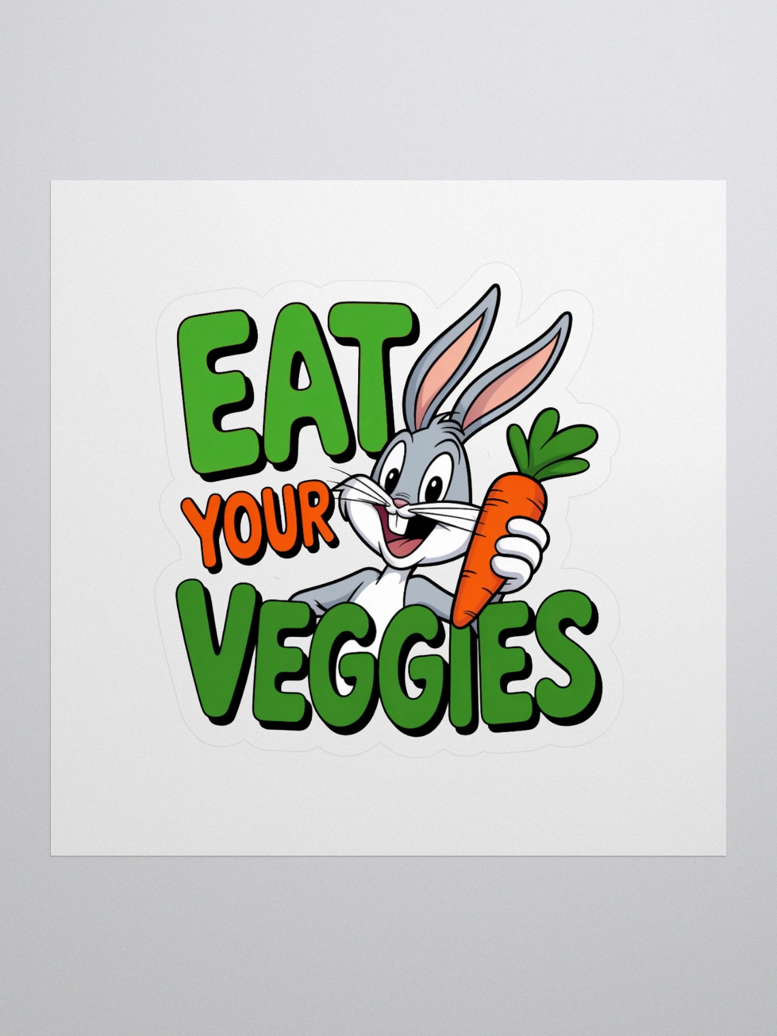 🥕 Eat Your Veggies Kiss Cut Stickers product image (1)