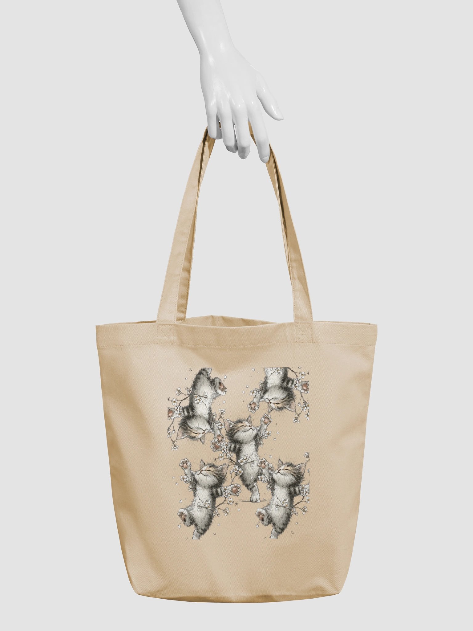 Kitten Blossoms Tote Bag product image (3)