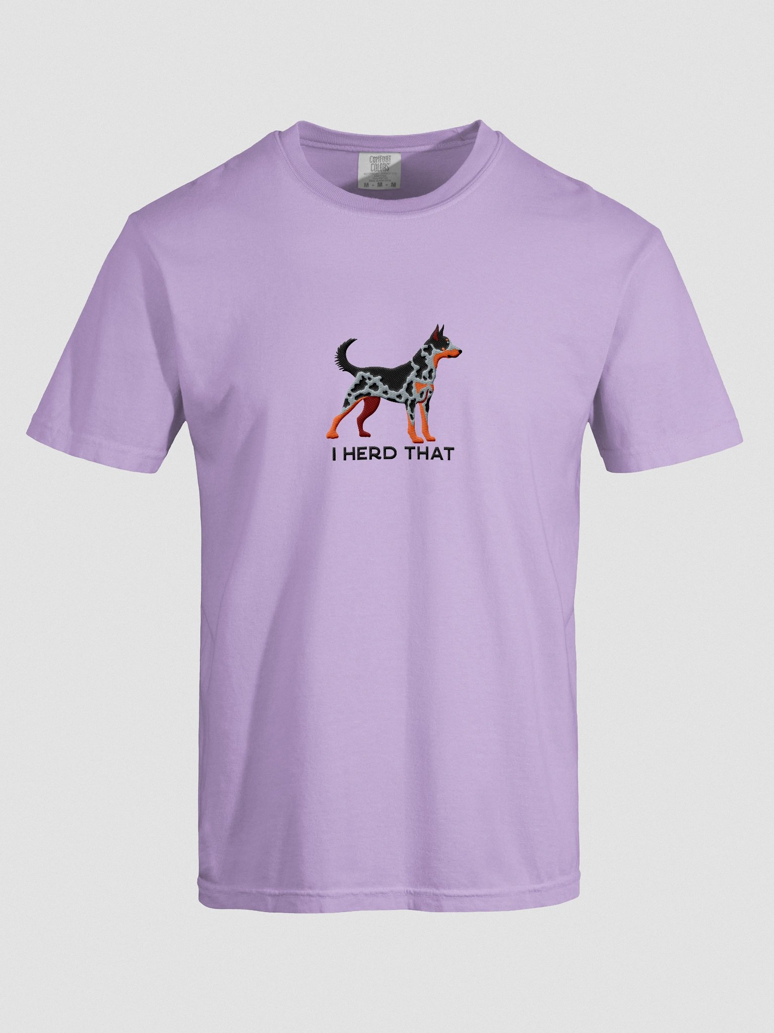 I Herd That T-Shirt(Embroidered) of a Beauceron(Harlequin, Cropped Ears) product image (10)