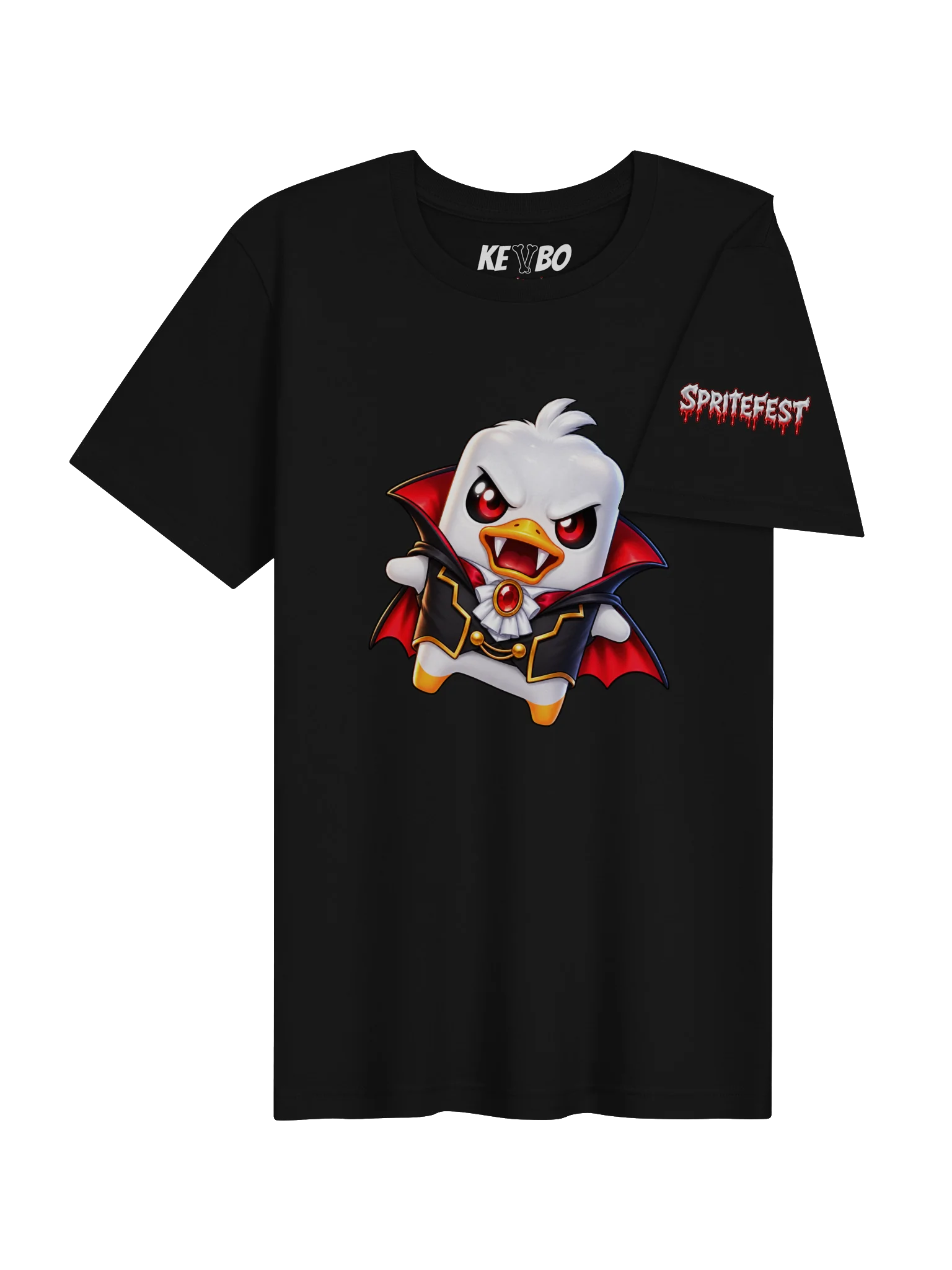 SPRITEFEST "Vampire Ducky Sprite" ADULT Black T-Shirt product image (4)