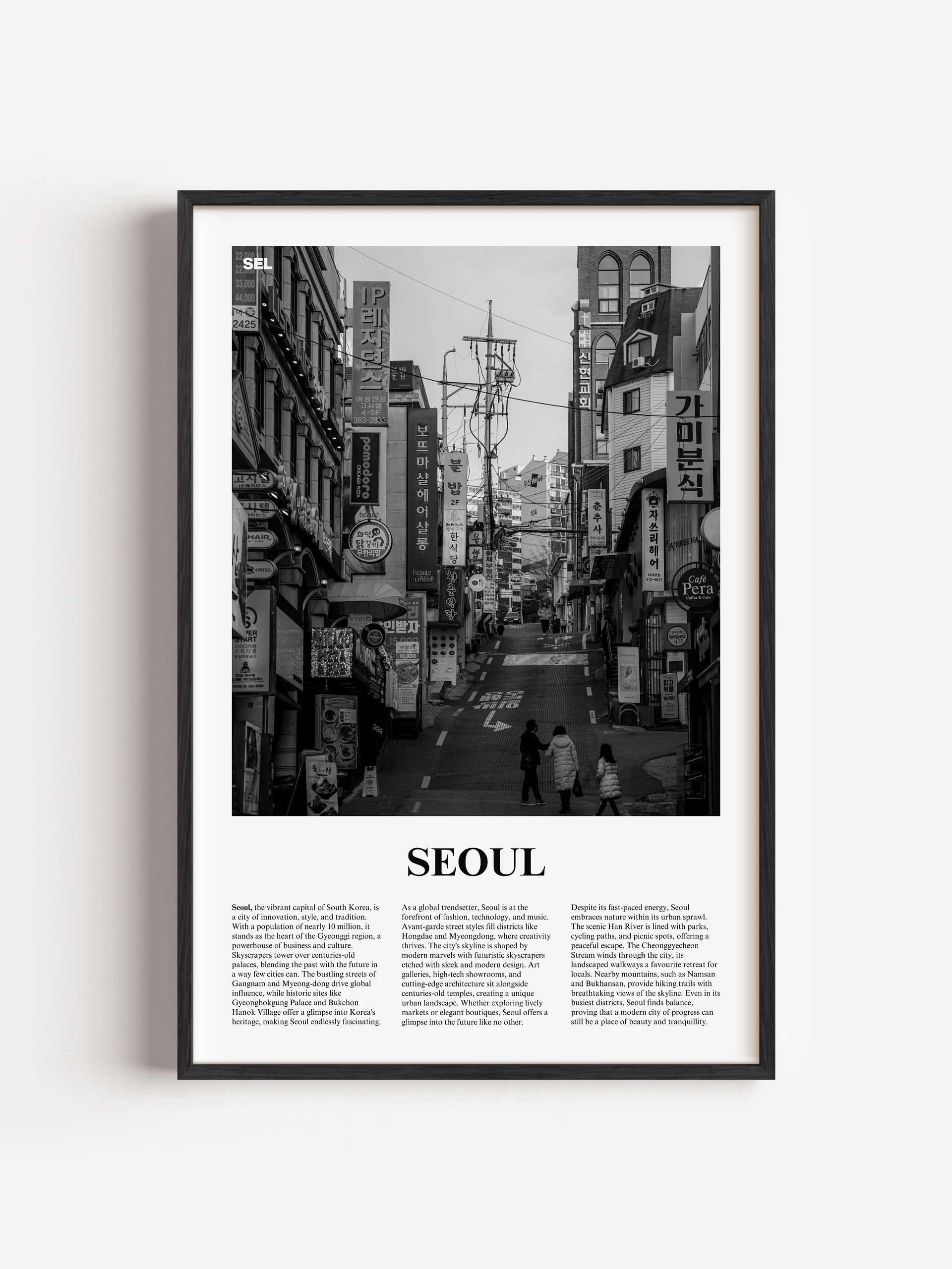 Seoul 05 Newspaper Poster | Framed product image (1)