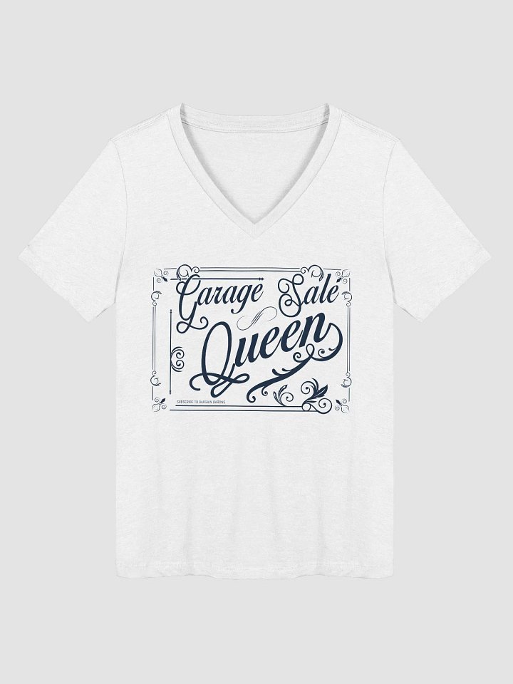 GARAGE SALE QUEEN (Ladies' V-Neck - Light) product image (2)