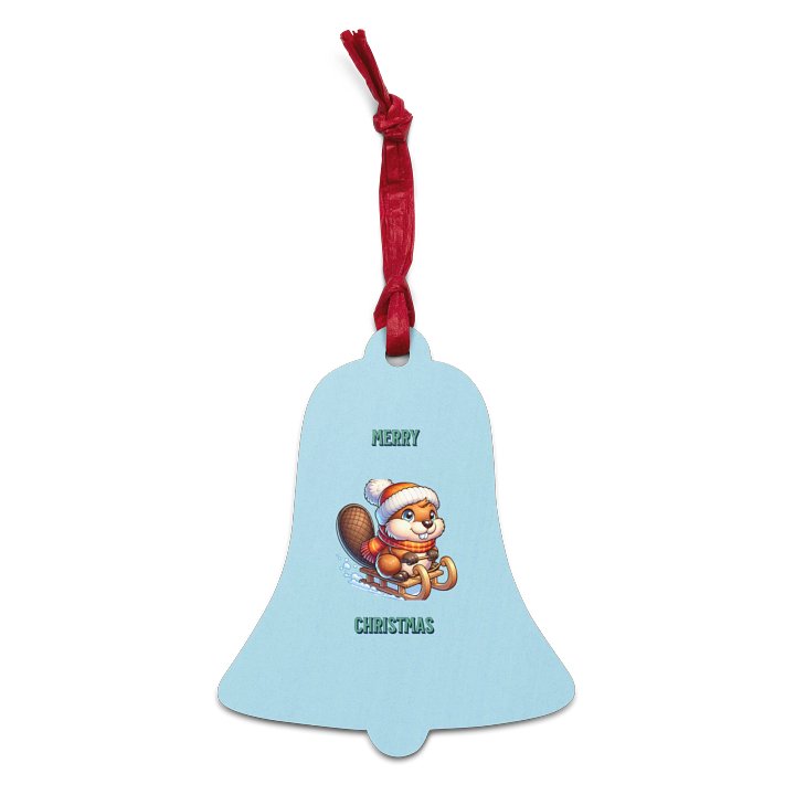 Winter Wonderland Beaver Wooden Ornaments product image (1)