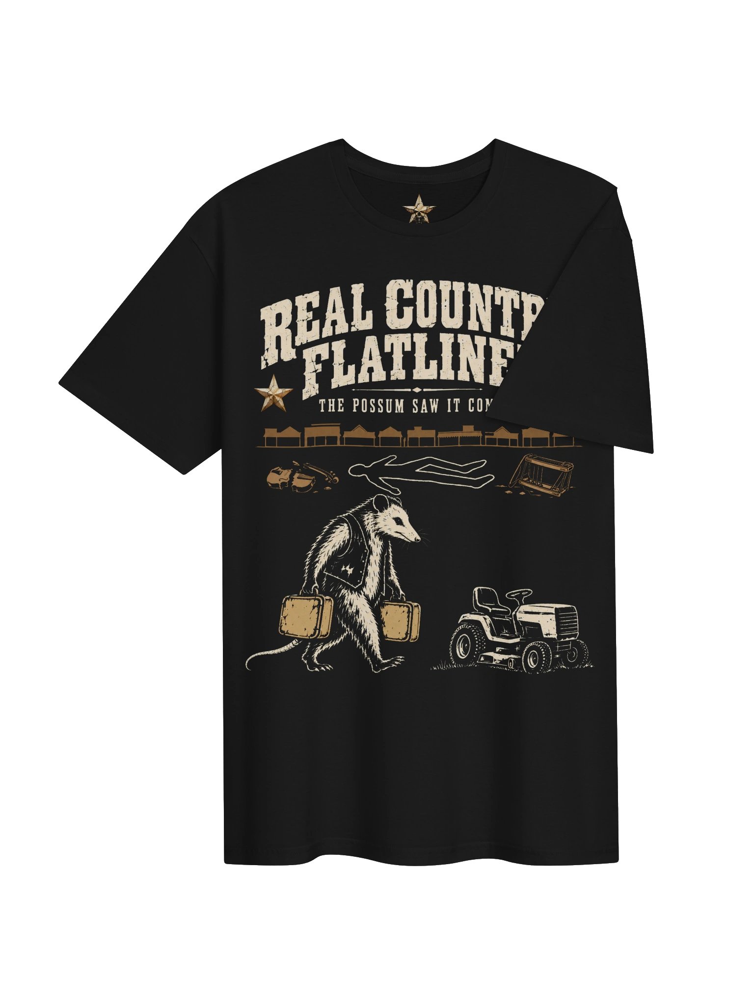 Real Country Flatlined Tee — Drop 005 product image (4)