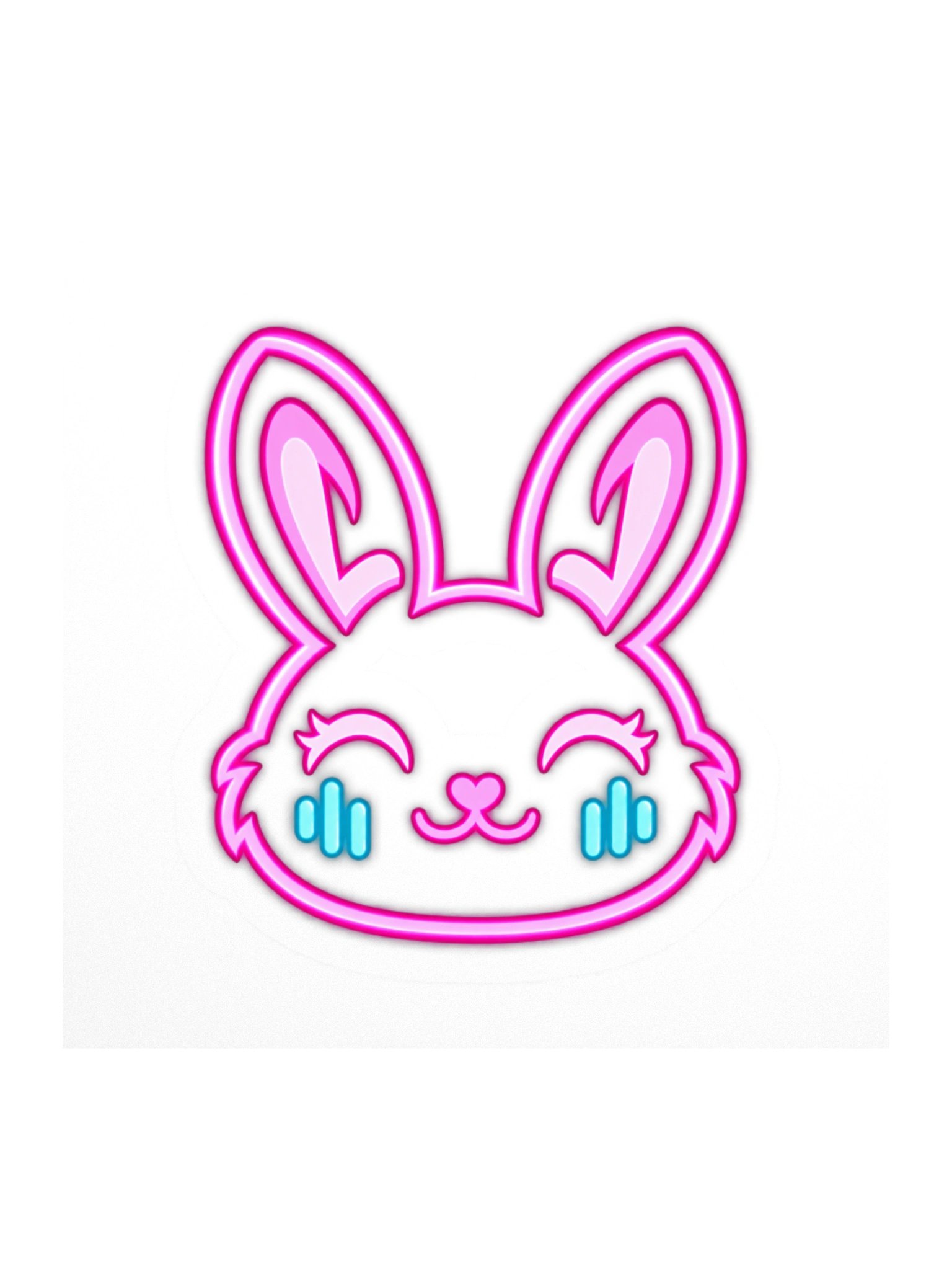 Lumi Lee (Little Raver bunny) - Logo sticker! product image (2)