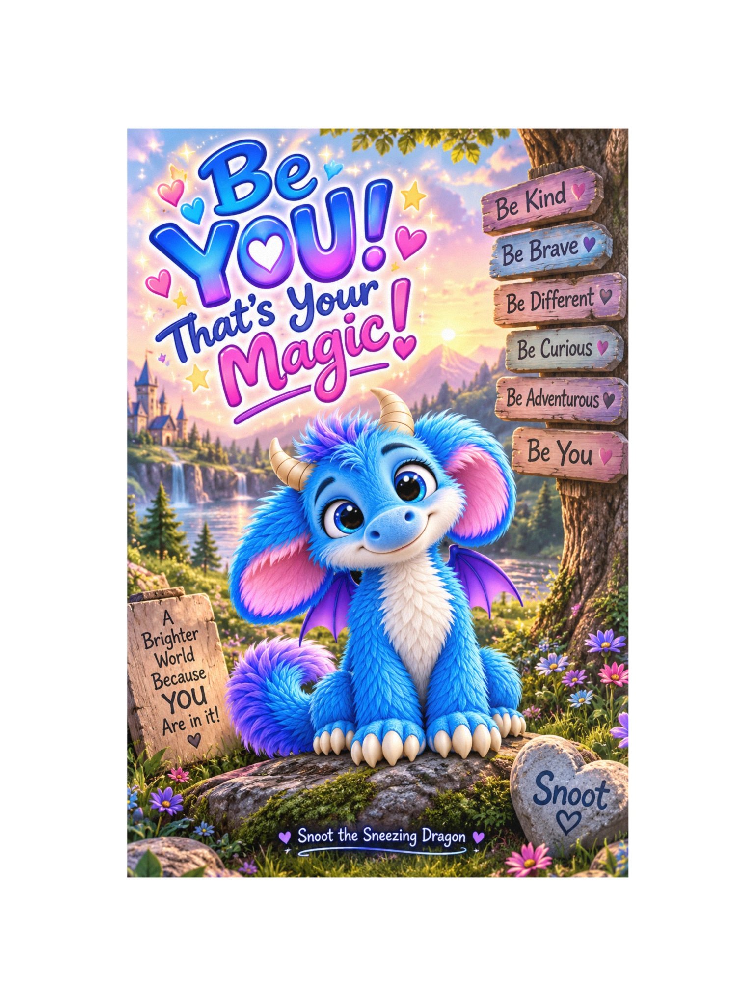 Snoot “Be YOU! That’s Your Magic!” 12×18 Wall Art Poster product image (4)