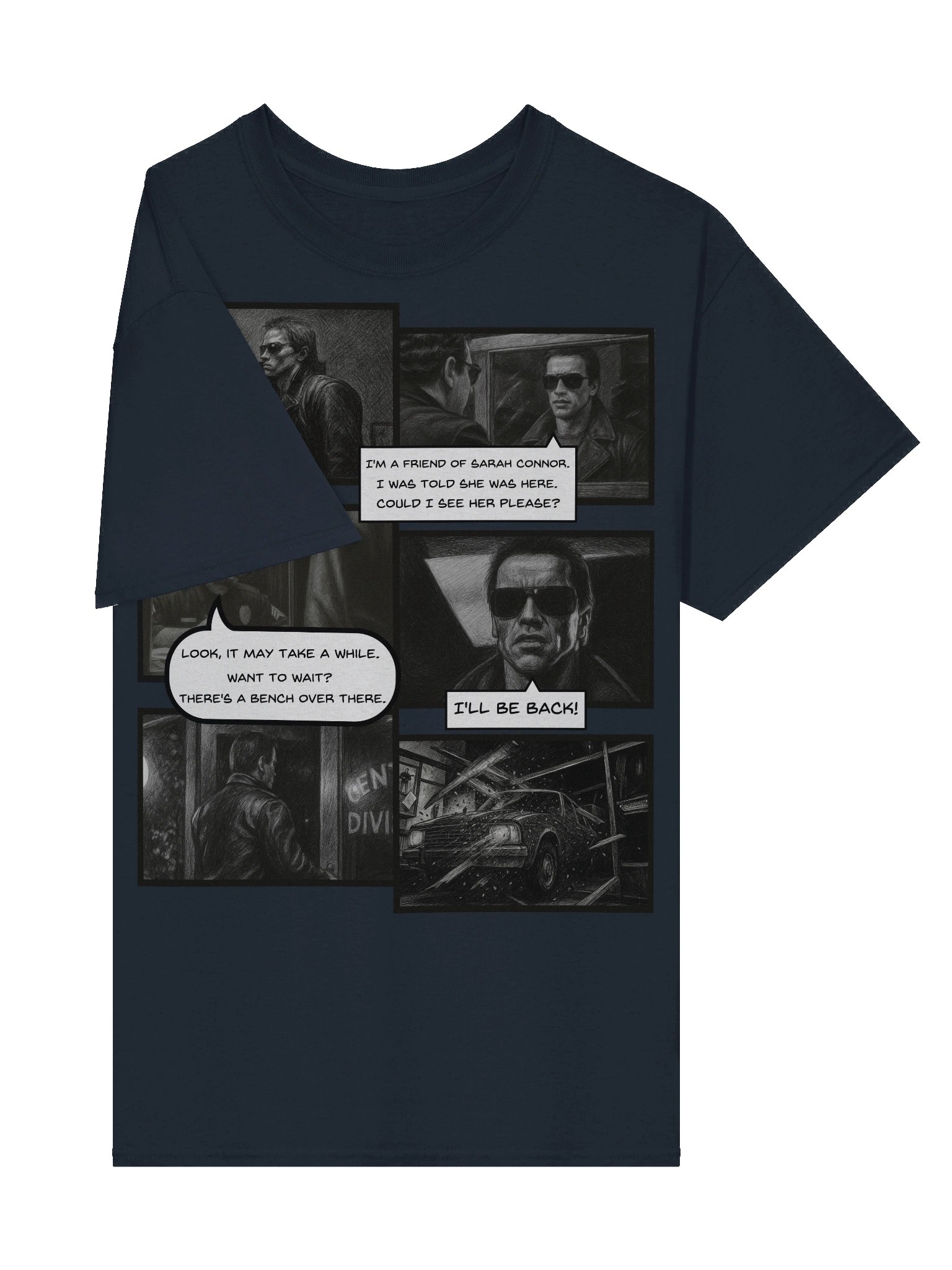 The Terminator inspired I'll Be Back Scene Tee product image (35)