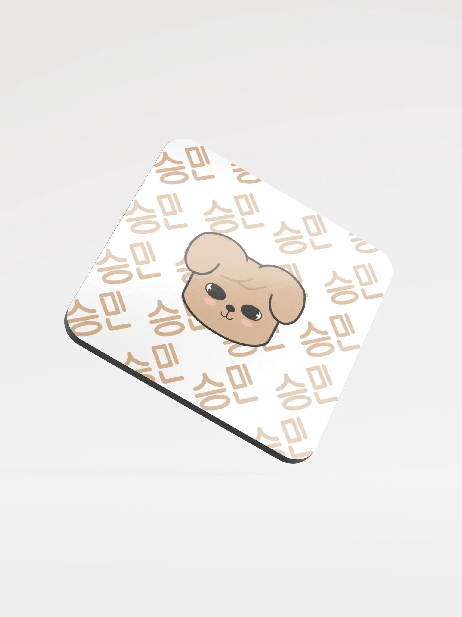PuppyM face and hangul coaster product image (1)