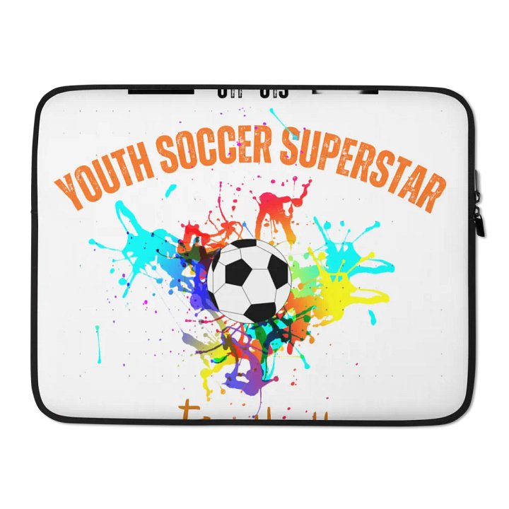 Youth Soccer Superstar Laptop Sleeve product image (2)