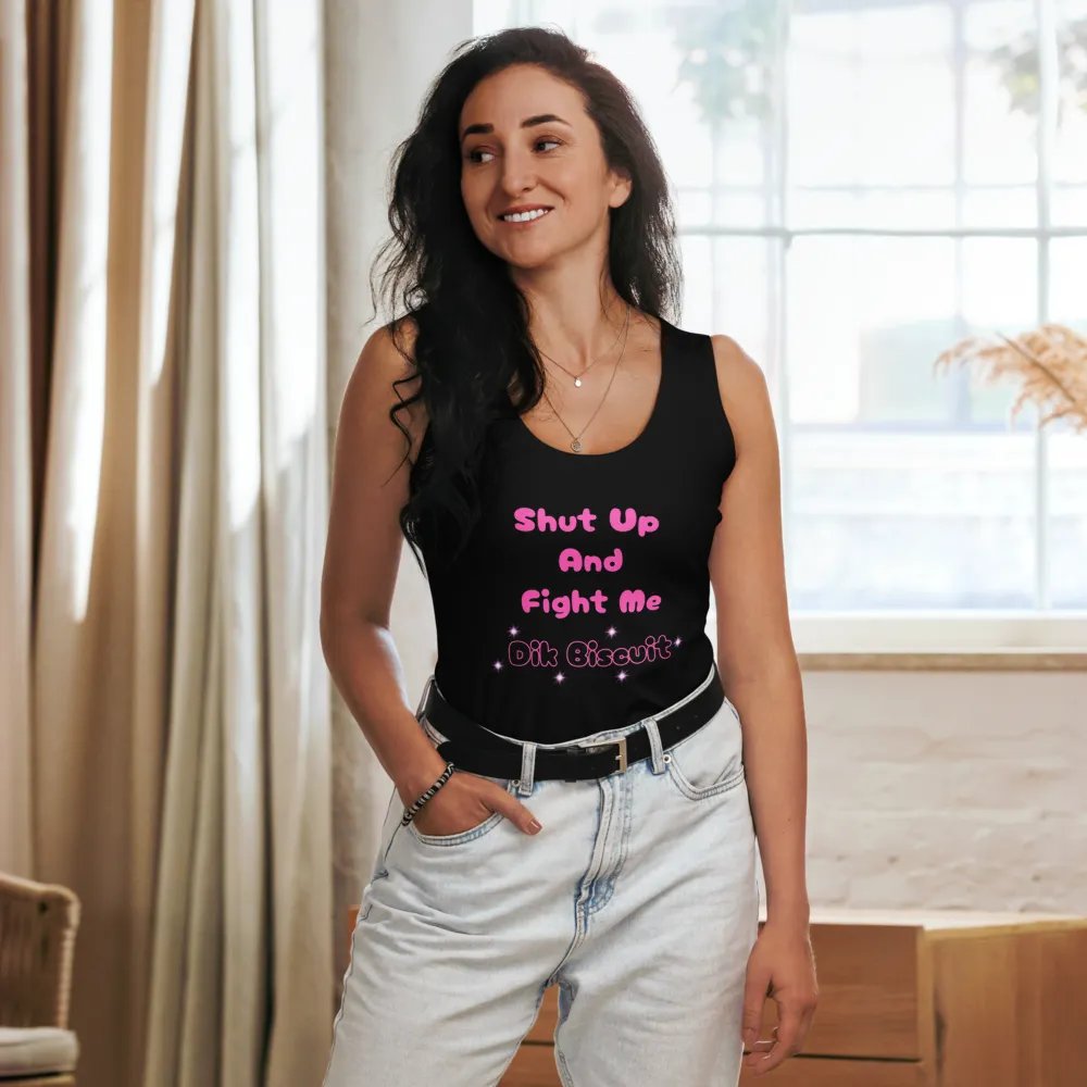 Fight Me Dik Biscuit Tank - Pink product image (8)