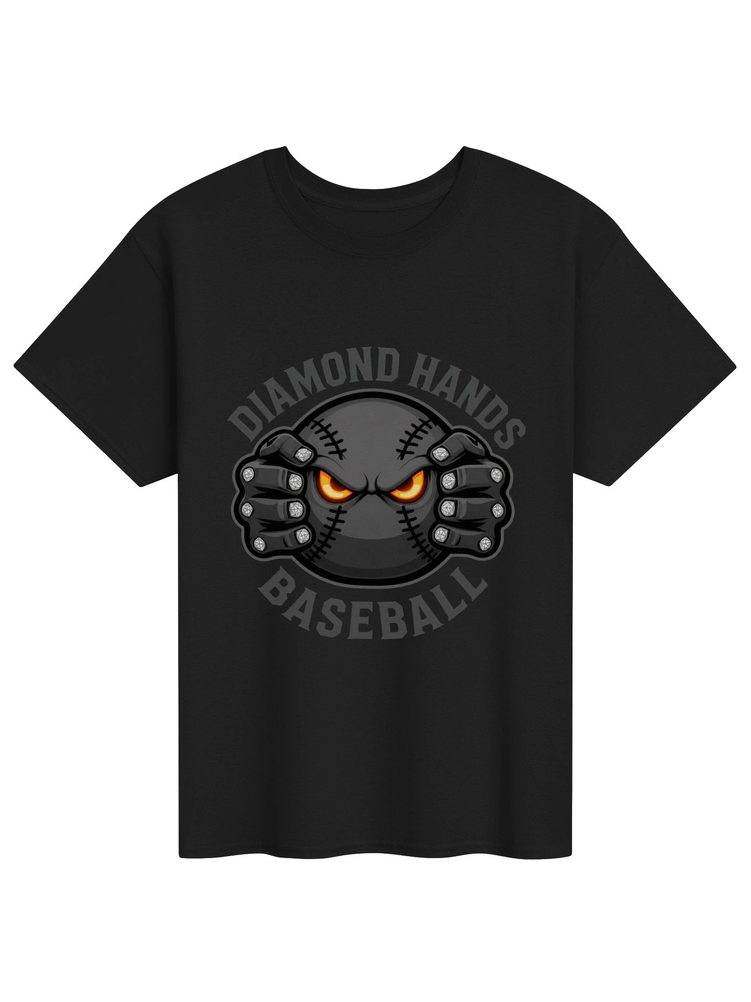 Diamond Hands Baseball Stealth Tee product image (1)