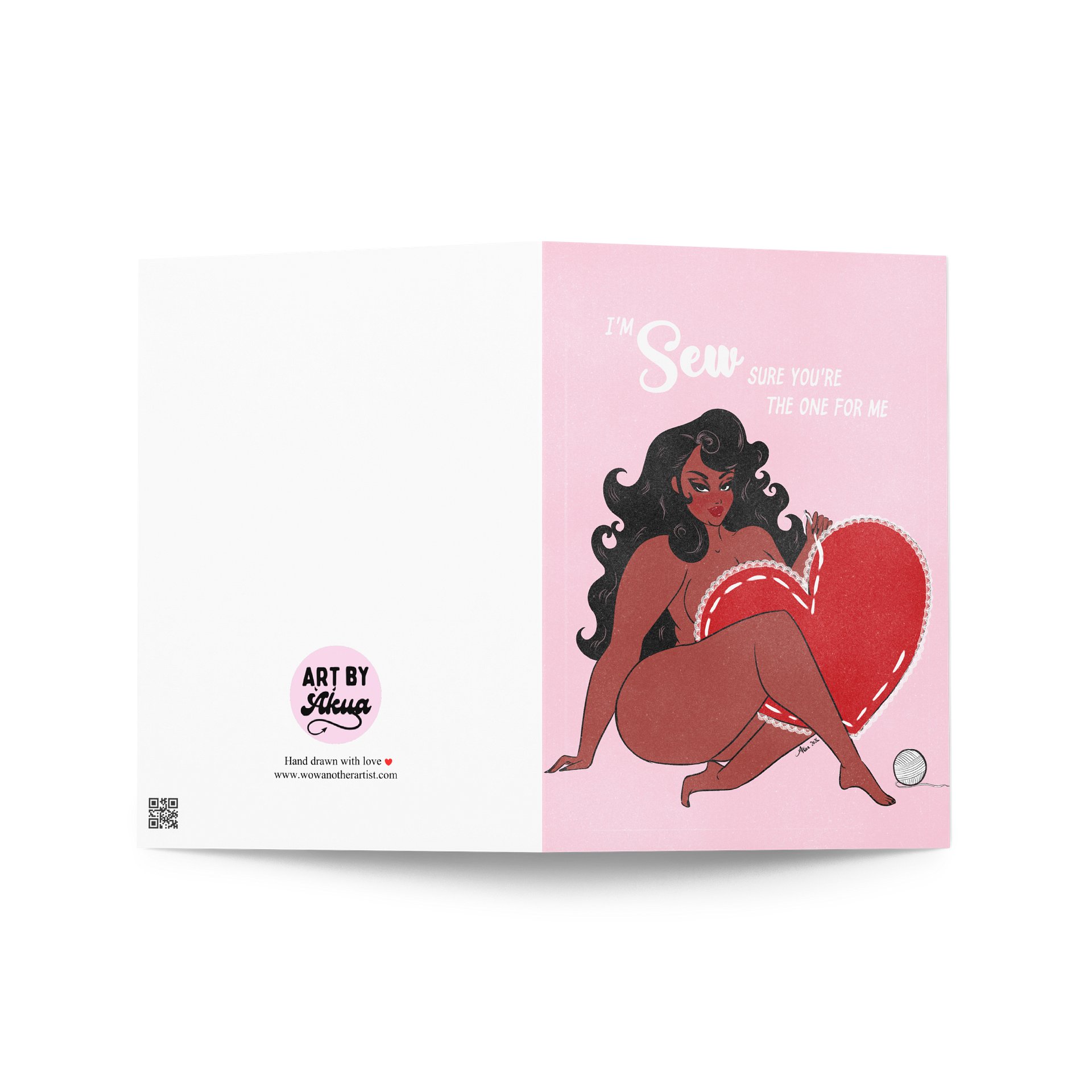 Sew Sure You're The One - Valentine's Day Greeting Card product image (2)