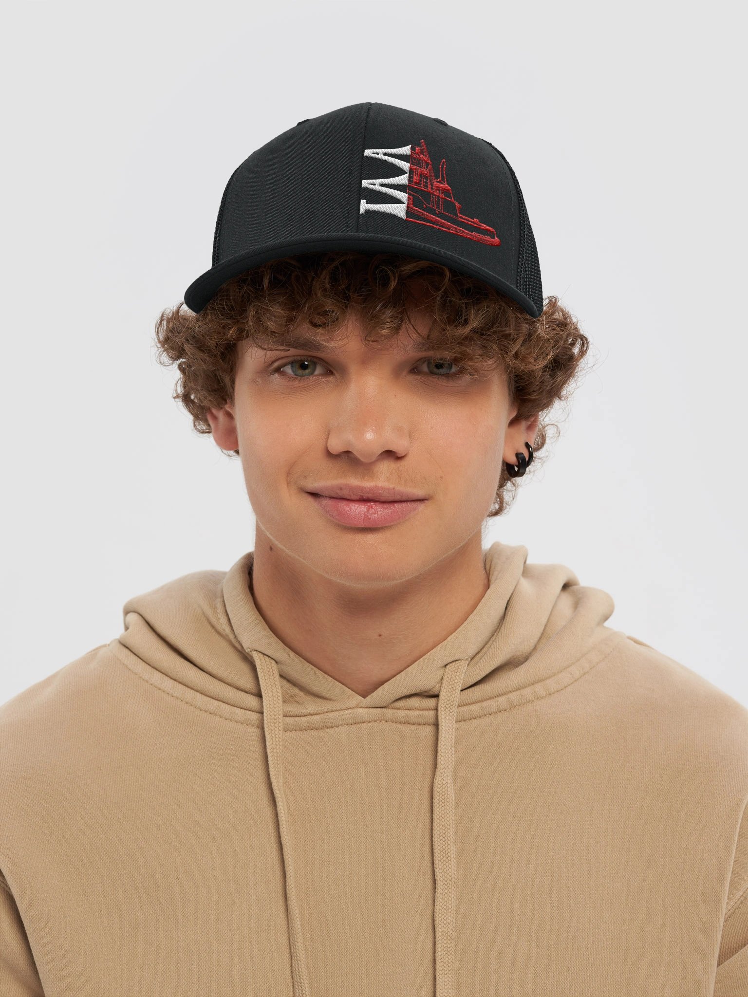 Black Twin Anchor Apparel Richardson Trucker Hat product image (30)