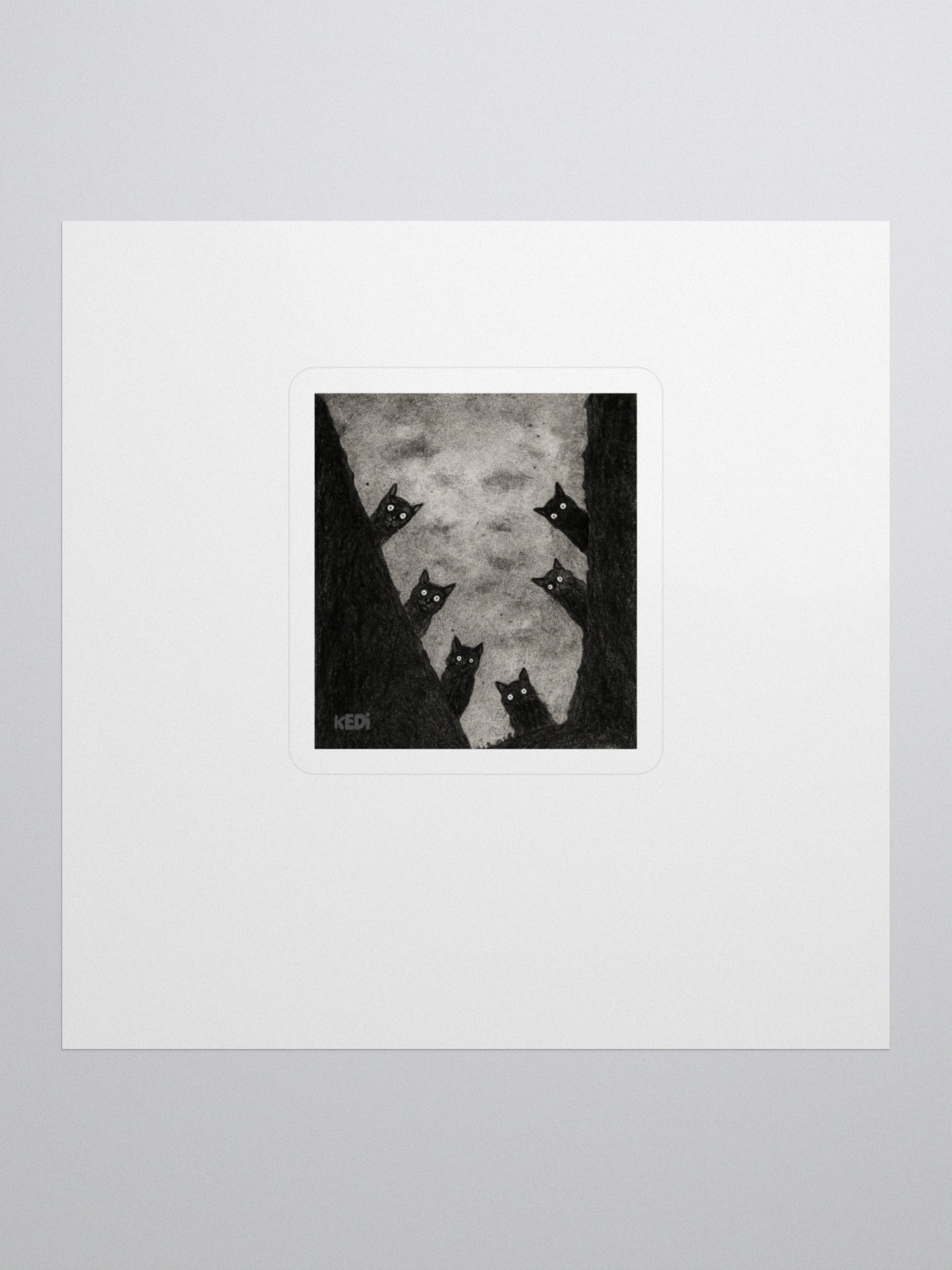 Mystical Feline Glare Stickers product image (1)