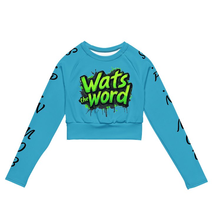 What's the Word Long Sleeve Crop Top product image (2)