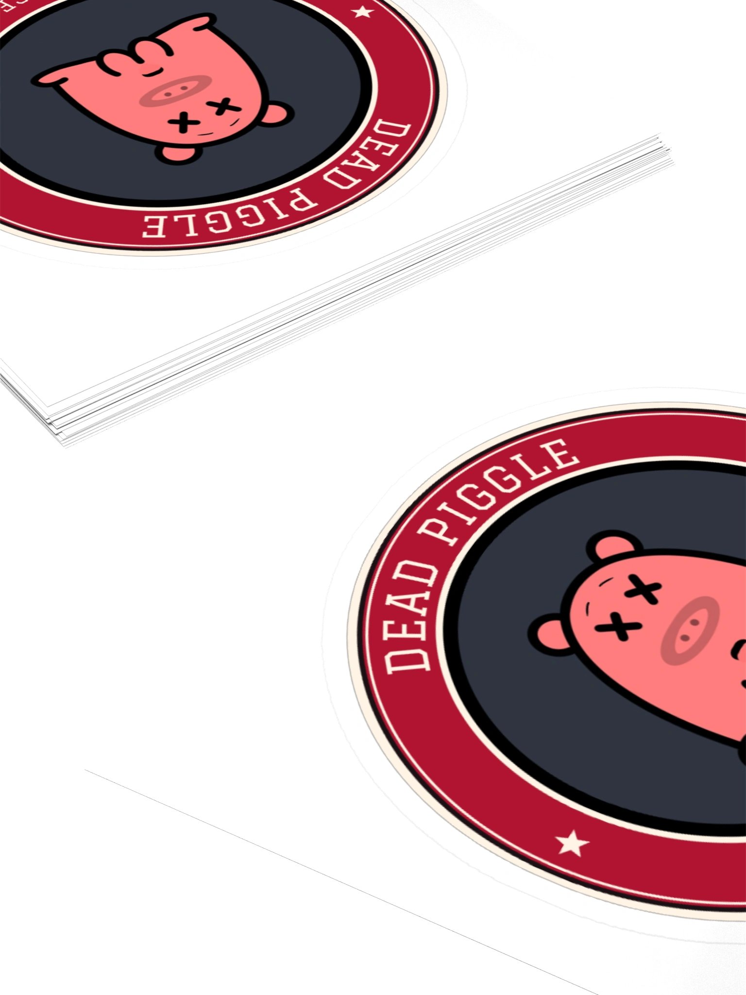 Dead Piggle Varsity Sticker product image (11)