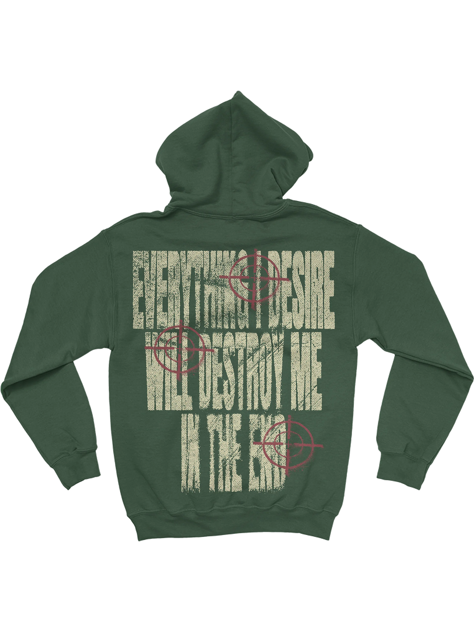 DESTROY ME - FOREST GREEN HOODIE product image (2)